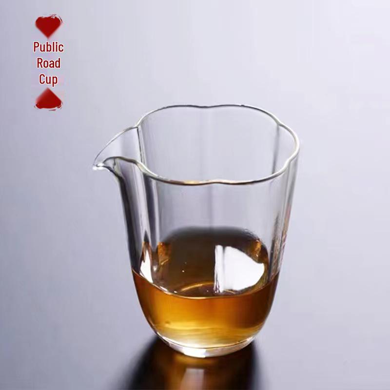 Handmade Borosilicate Glass Tea Set with Petal Star Design 180ml прозрачный