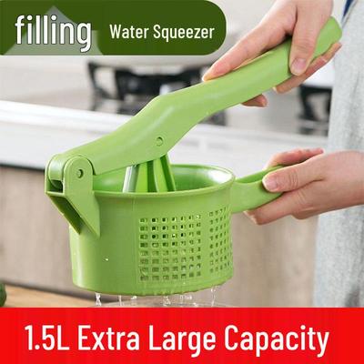 Multifunctional Hand-Press Vegetable Squeezer & Dehydrator for Dumpling Fillings and Fruits