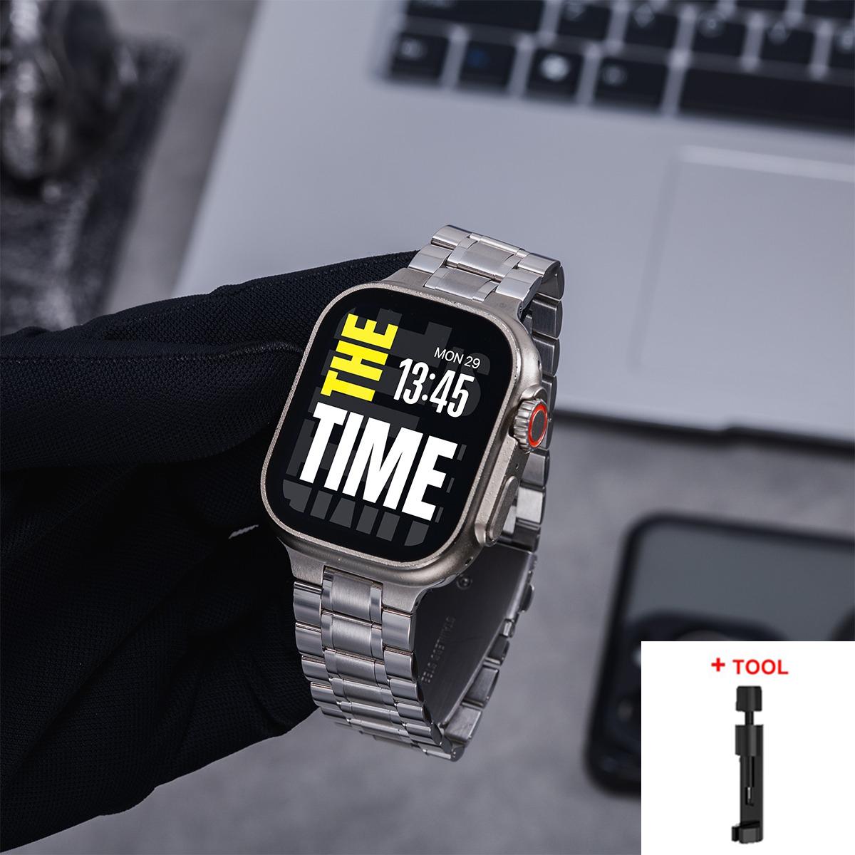 

Metal Band For Apple Watch Ultra 3/2 Series 11 10 9 8 7SE3 Stainless Steel Band For Iwatch 49mm42 46 44 45 38 41 40mm Bracelet 38 40 41mm