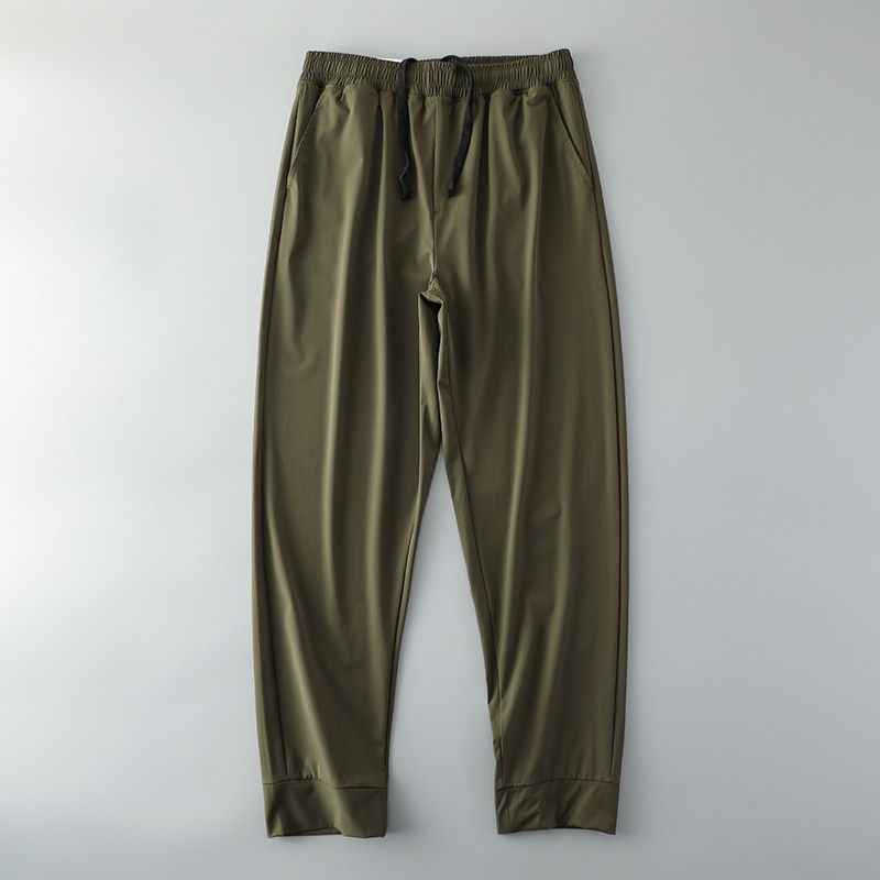 Quick-Drying Woven Breathable Ice Silk Export Men's Sweat Pants
