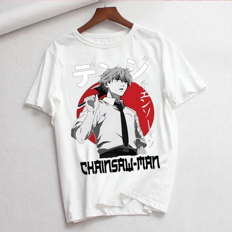 

New Pochita Makima Denji Aki Power Printed Tshirt Unisexs and Womens Tshirt Unisexs Top Sports Tshirt Unisexs Tshirt Harajuku Tee S