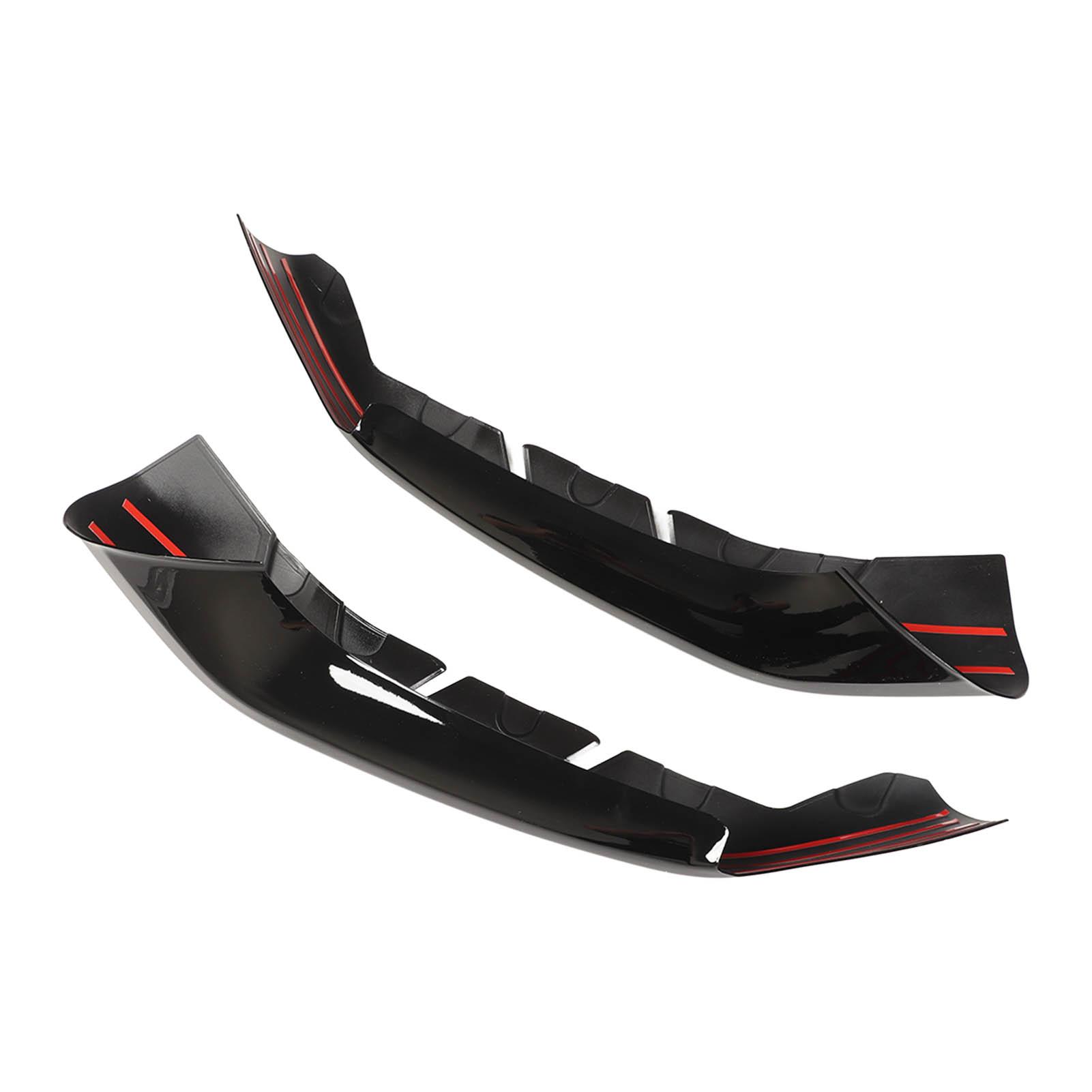 

2 шт. Диффузор переднего бампера Глянцевый черный Левый Правый Сплиттер-спойлер губы для 5 серии G30 G31 M