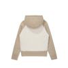 MALBON GOLF Women'S Raglan Hooded Color Block Knit Beige (Woman)