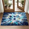 Tottenham Hotspur Design Crystal Velvet Rug Soft Decorative Mat for Bedroom Entrance