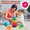 Spinning Baby Stacking Puzzle Toys Safety Colored Children's Toys Rotating Screw Bolt Toys  Home