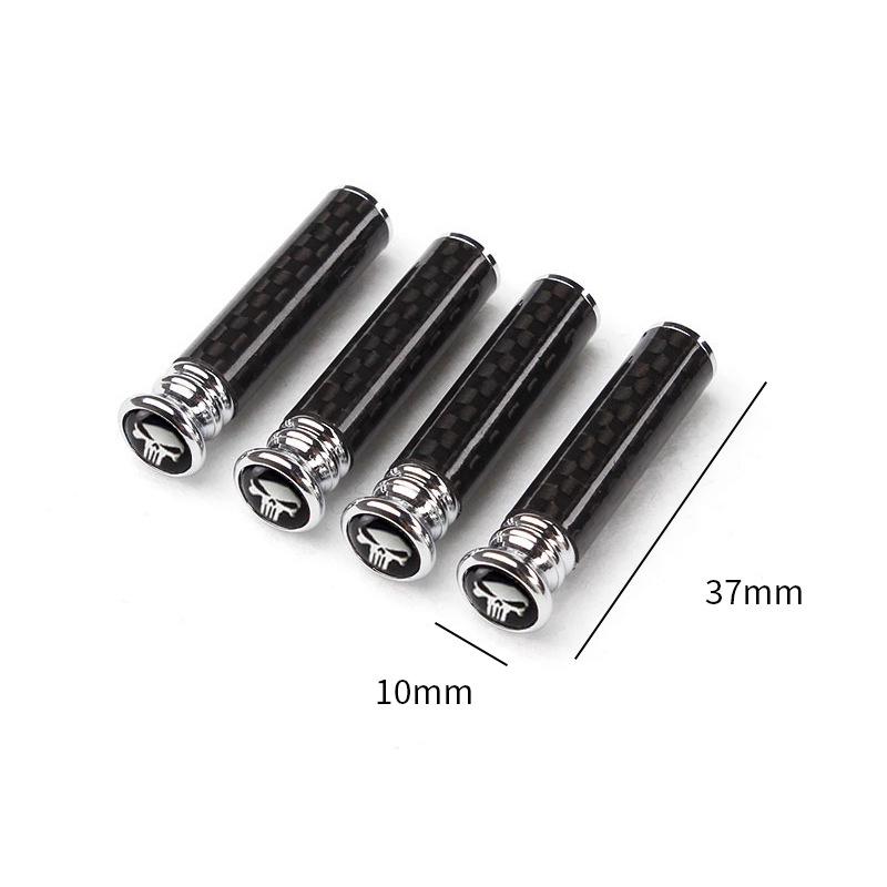 4 PCS Car Door Lock Knobs Universal Carbon Fiber Door Lock Bolt Pin Knob Stick Set Auto Interior Accessories For SUV Truck Van