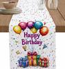 Colorful Balloons Birthday Gift Table Runner Dresser Scarve Table Decor Reusable Kitchen Dining Table Runner Holiday Party Decor