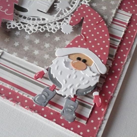 Xmas Santa Claus Cutting Dies DIY Scrapbook Paper Cards Photo Craft Stencil Mold