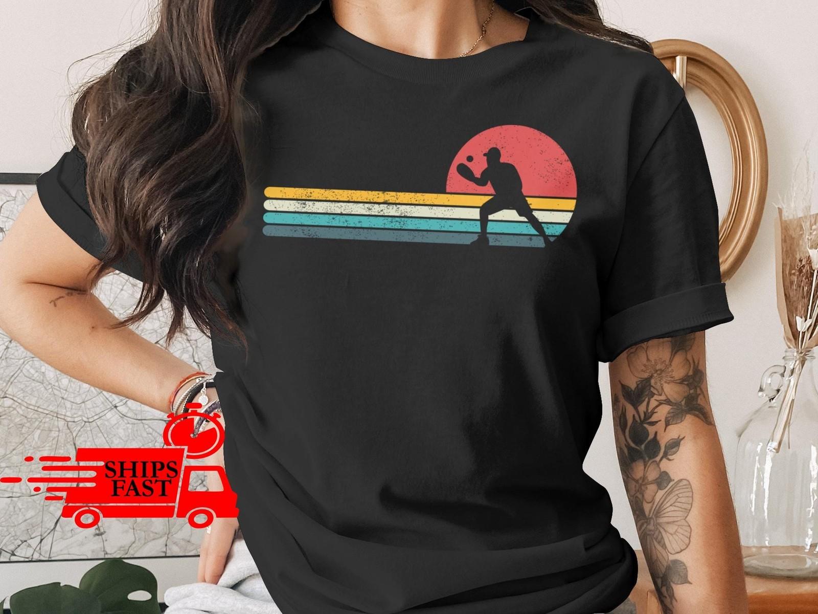 Retro Pickleball T-Shirt Vintage Style Comfort Colors Paddleball Tee Gift XXL