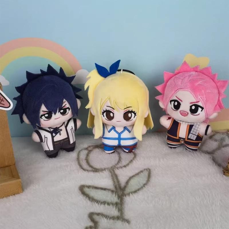 10cm Natsu Bambole Peluche Fata Ciondolo Mini Anime Grigio Fullbuster Portachiavi Giocattoli di Peluche Zaino Bambini Regalo Festività Compleanno
