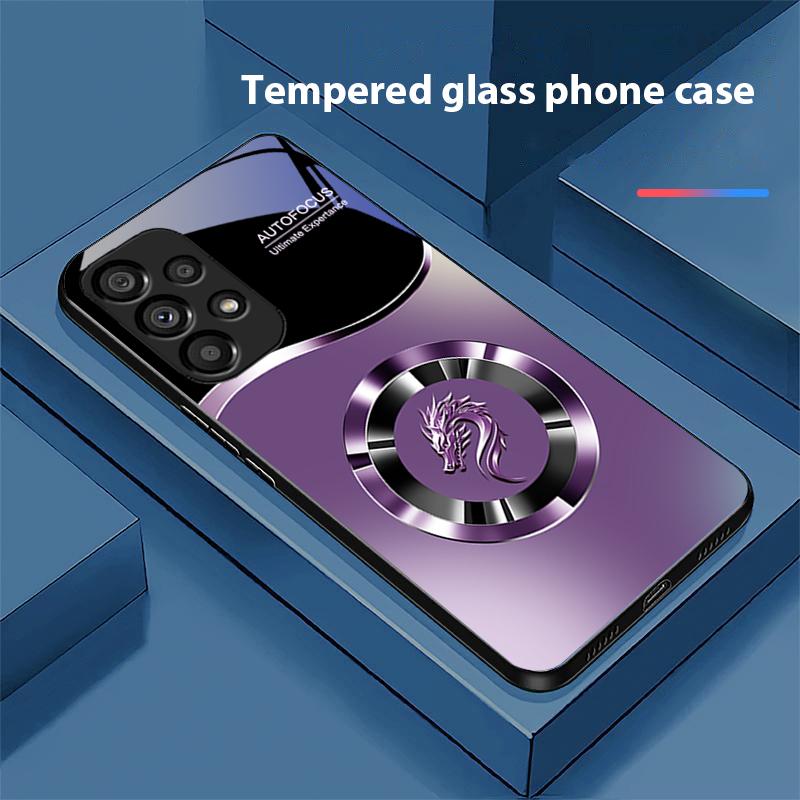 

Градиентный чехол-лидер для Samsung Galaxy S 8 9 10 20 Plus 21 FE 22 23 24 Ultra S7 Edge Черный Чехол для телефона из закаленного стекла Твердый чехол For Samsung S22 Pro