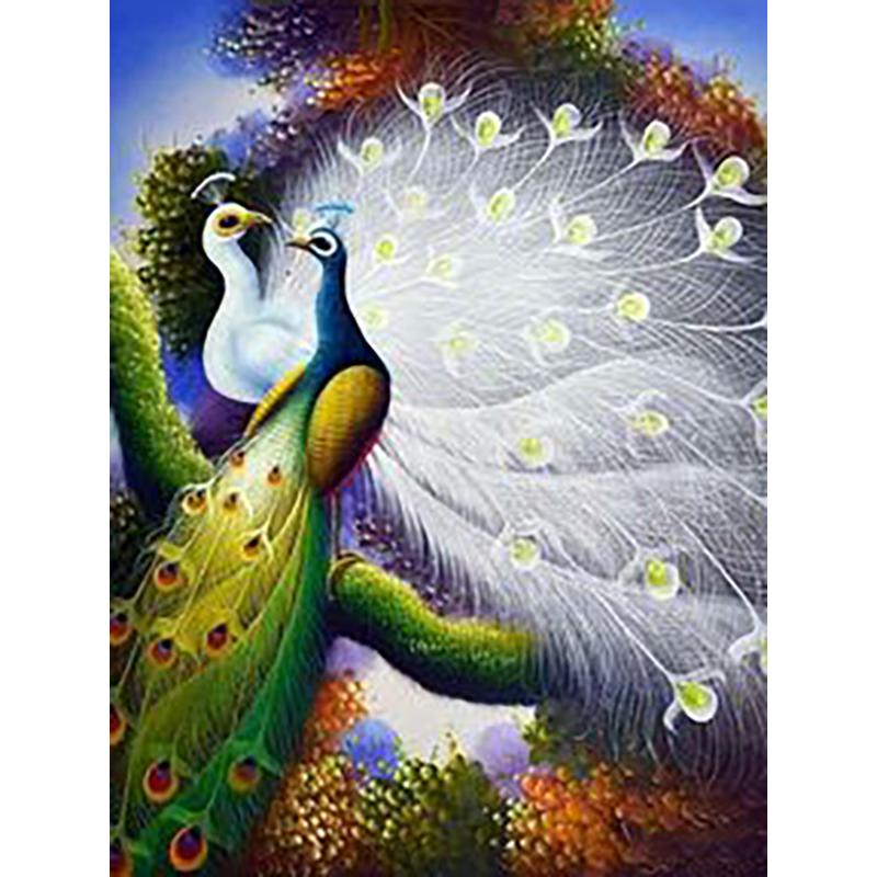 Diy Peacock 5D Diamond Painting Full Round Drill Animal Diamond Embroidery Cross Stitch Kits Mosaic Home Decor Wall Art Gift