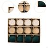 12 Pieces - Ornaments, Flocked Christmas Decoration, Shatter Decorative Balls