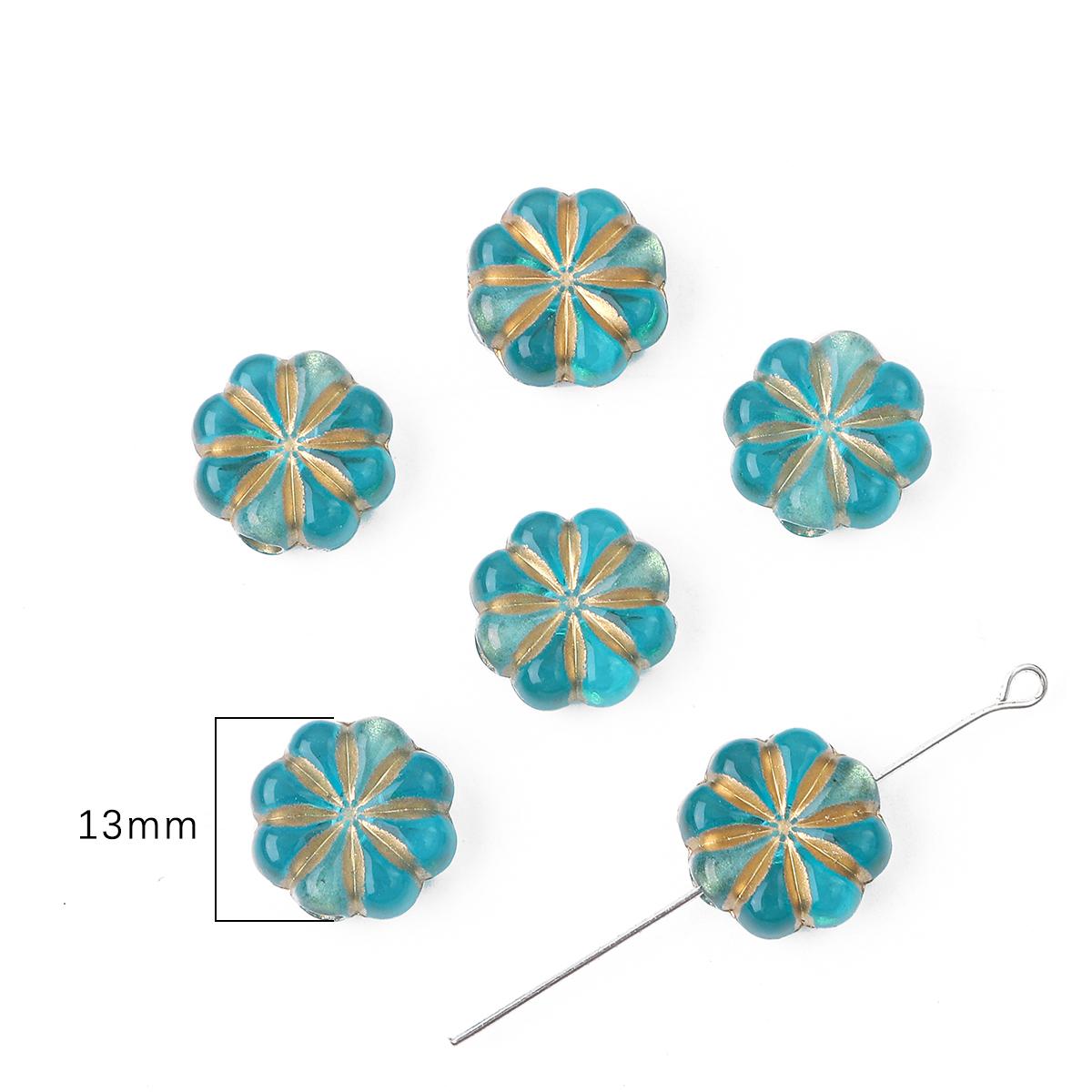 

15-80 шт. акриловые бусины в стиле барокко, винтажные золотые бусины с подвесками, свободные бусины для аксессуаров «сделай сам», браслет, ожерелье 13mm 30pcs