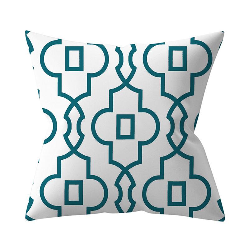 Wave Geometric Leaf Floral Plant Print Pattern Cushion Cover Home Living Room Sofa Decoration Pillow Pillow Cover