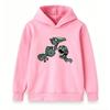 Kids Unisex Cartoon Dinosaur Print Pullover Hoodie, Cute 3 Different Dinosaurs Pattern Casual Long Sleeve Sweatshirt for Boys Girls Daily Wear Streetw