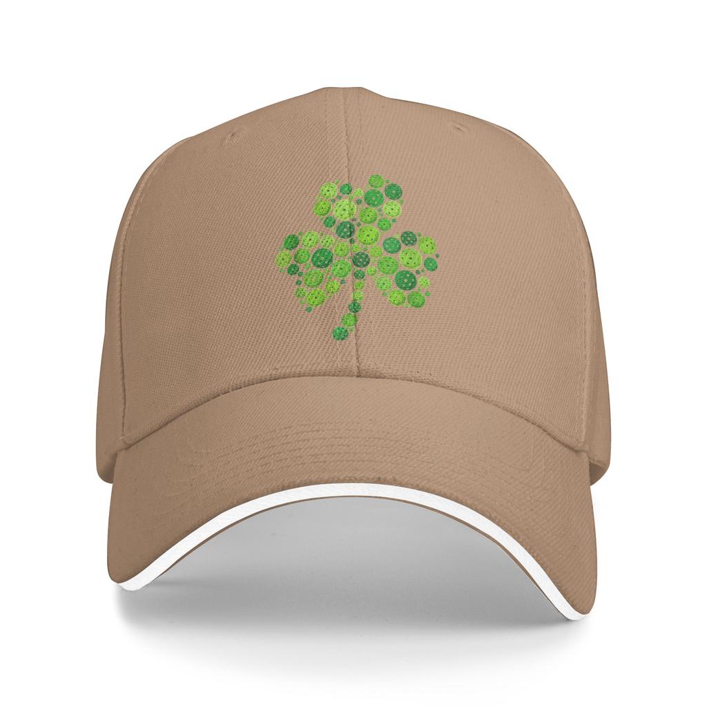 Pickleball Shamrock St Patricks Day Pickleball Baseball Cap Hunting Camping Hip Hop Hats Couple Women Street Style Baseball Caps