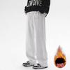 Mens Straight Leg - Winter Fleece Lined Loose Casual Trousers Plus Size