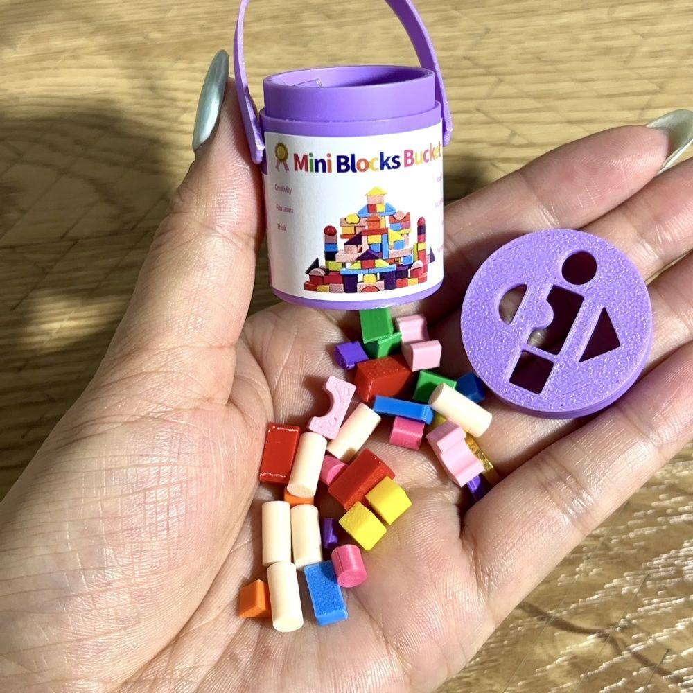 Plastic Miniature Doll Blocks Miniature Size Doll Toy Blocks For Dollhouse