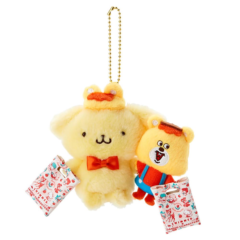 Sanrio (SANRIO) Sanrio Mascot Holder SWIMMER x SANRIO CHARACTERS Pompompurin Pudding POMPOMPURIN 10 x 11 x 5 cm Character 475491 SANRIO