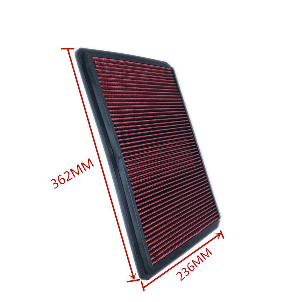 Replacement Panel Sport Air Filter for Mitsubishi Pajero 3 4 Shogun Montero V6 2000-2017 Washable High Flow Air Filter