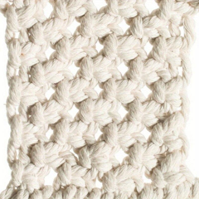 Bohemia Style Cotton Rope Cup Pad Handwoven Cotton Coaster Heart Shaped Solid Color Cup Mat Macrame Coaster Home Decoration