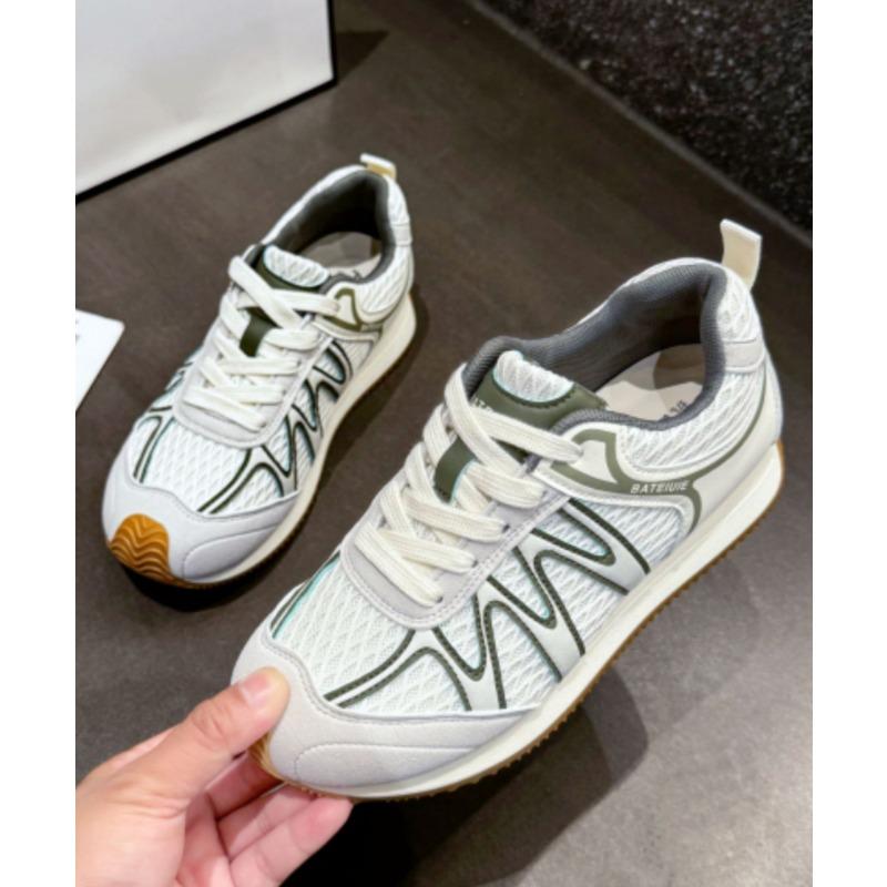 Retro women's new versatile casual sneakers flat-soled mesh breathable summer and autumn
