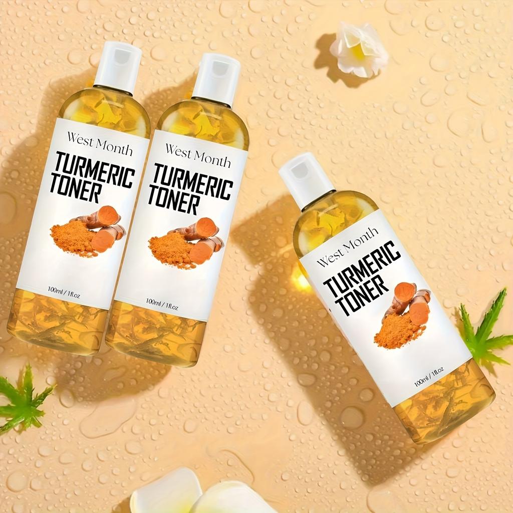 Turmeric Brightening Toner, Moisturizing Hydrating Toner, Collagen and Mint Leaf Extract, Facial Skincare 100ml