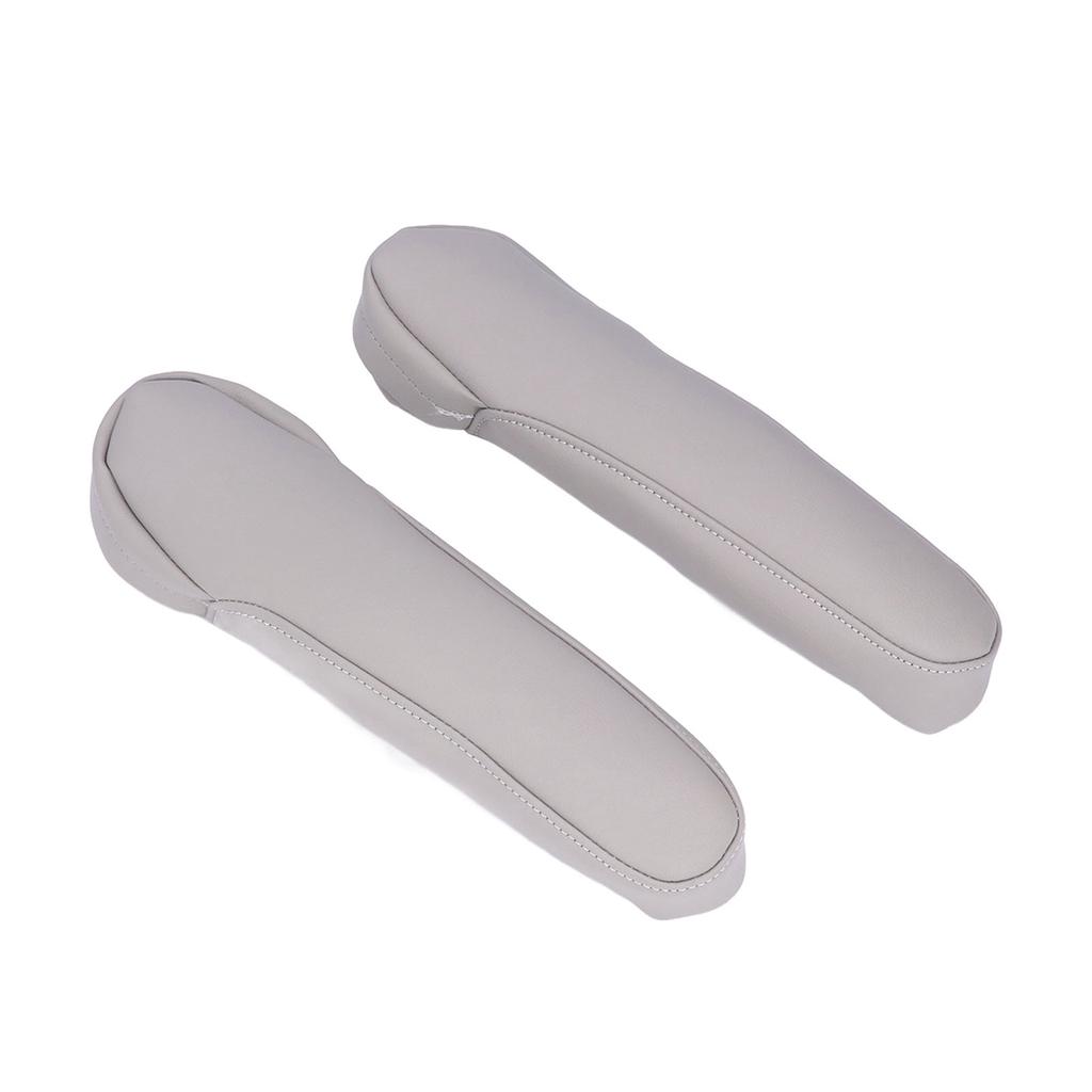 2pcs Seat Armrest Cover Leather Car Interior Accessories Replacement for Odyssey 2004?2014Grey