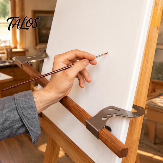 Metal Painting Wrist Rest 2Pcs Artist Hand Support Bridge, Adjustable Easel Bar, Drawing Stabilizer Tool for Craft Projects Stand