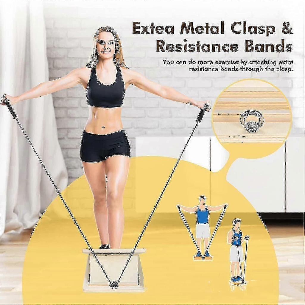 Wooden Adjustable Slant Board for Ankle and Calf Stretching, Physical Therapy & Rehabilitation, Yoga Pilates Stretching Aid, Portable Incline Board