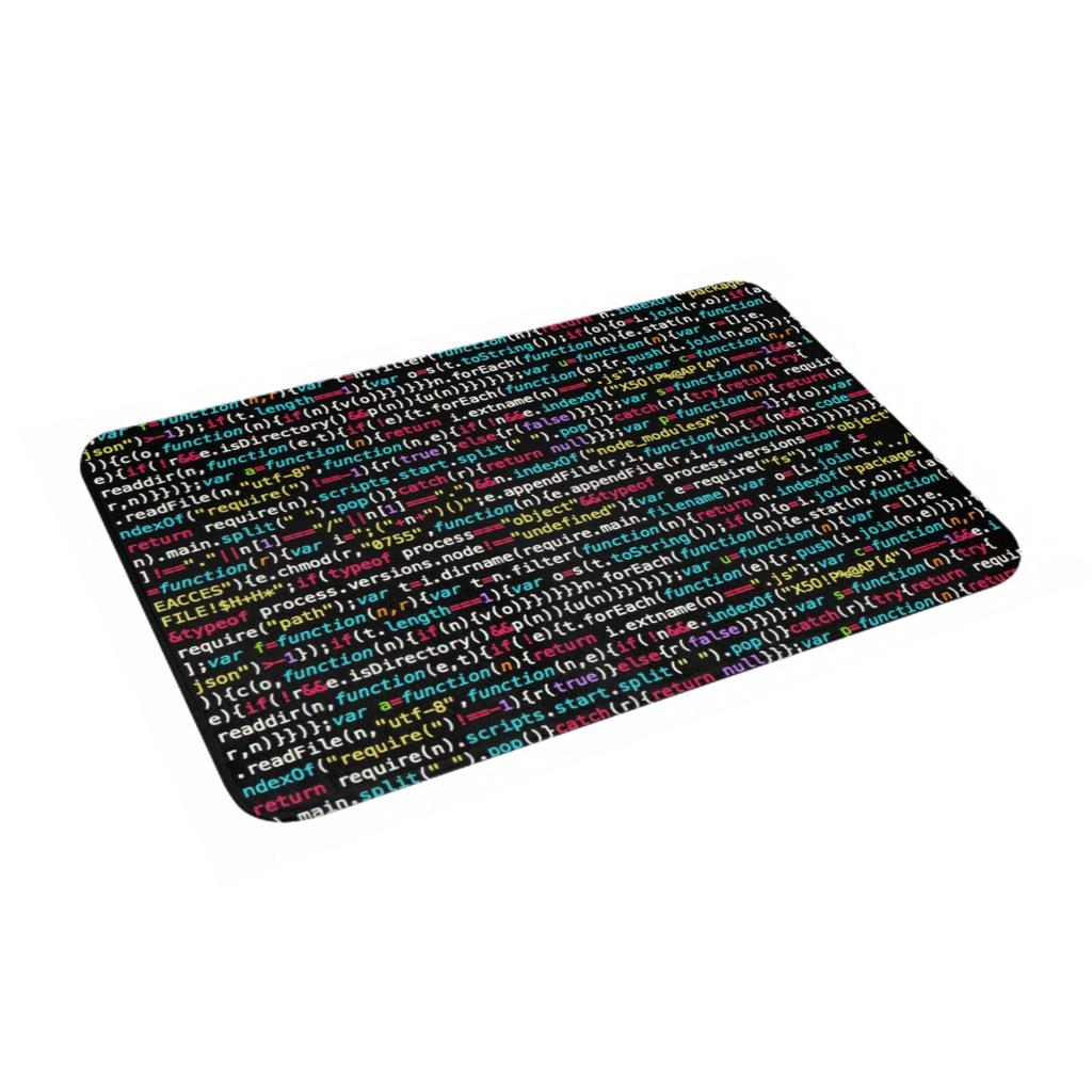 Coding Programmer Nerd Geek Doormat Mat Anti-Slip Science Hacker Computer Code Kitchen Bath Living Room Rug Carpet 40*60cm