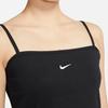 Nike Solid Color Knitted Embroidered Breathable Tank Top Women tops Black CZ9295-010
