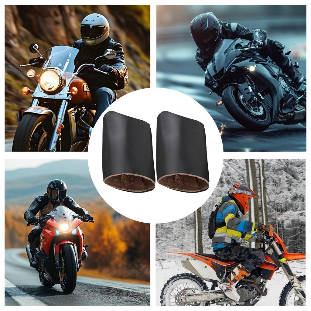 Universal  Motorcycle Grip Handle Bar Muff Windproof Riding Winter Warmer Gloves for family friends men women cycling