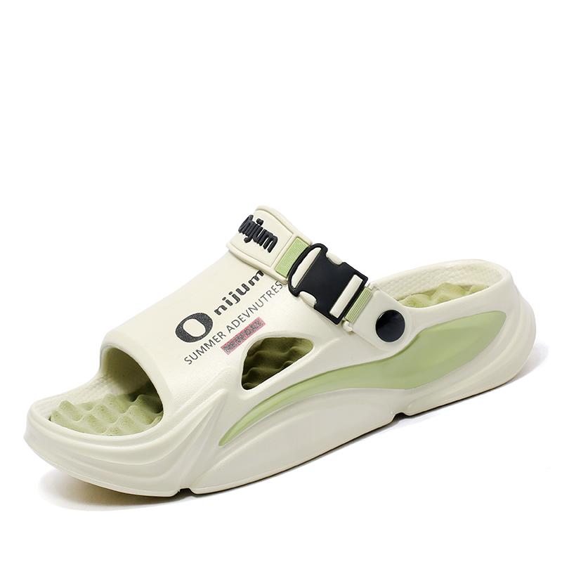 Summertime Women'S Massage Slide Shoes Outside Sandal Shoes Beach Plush Comfort Indoor Slides Water Clogs Daily Wear Shoes Men Women Home Shoes