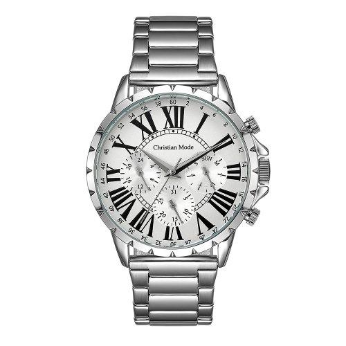 [CHRISTIAN MODE] CHRISTIAN MODE Men s Multifunction Metal Watch CM421WWS CM421WWS