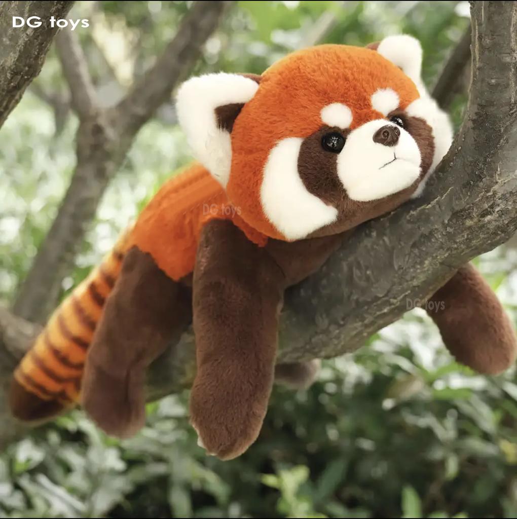 Lifelike Red Panda Plush Toy Cute Raccoon Stuffed Animal Soft Doll Gift For Kids Girlfriend Birthday Christmas