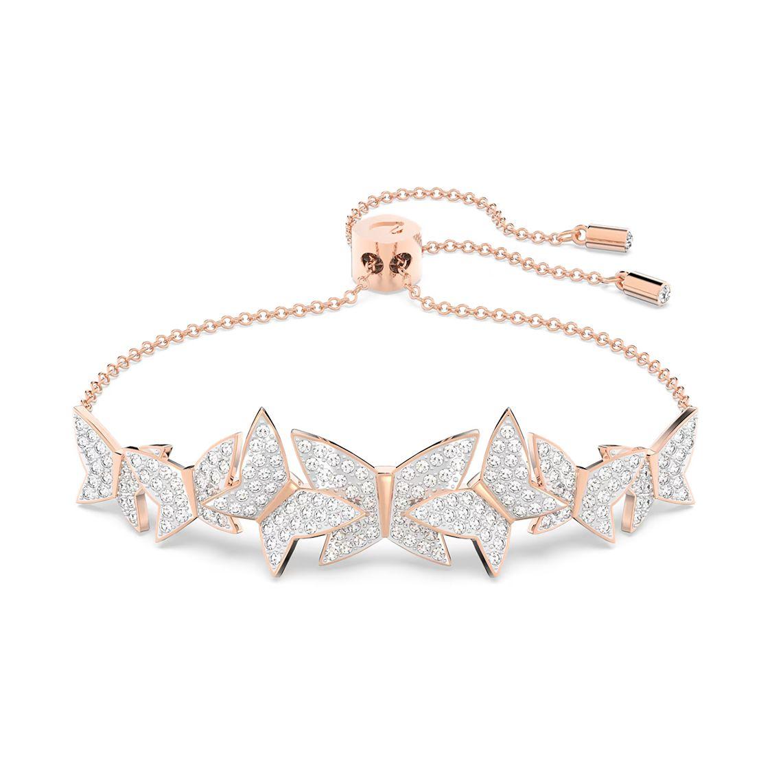 

Swarovski Butterfly Bracelet Women bracelets Rose-Gold 5636430 Box (Random Color)