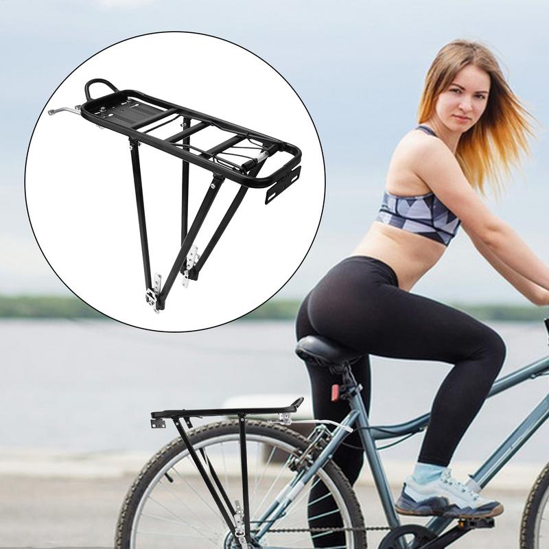 Fahrrad-Gepäckträger 77 lbs Stabiler Fahrradkorb-Träger Solide Lager Verstellbarer Gepäck- und Frachtträger Stabiler Fahrradkorb-Träger Gepäckträger