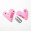 Heart Shape Hair Remover Mini Combs Trimming Combs Trimming Tools Hair Brushes Hair Trimming