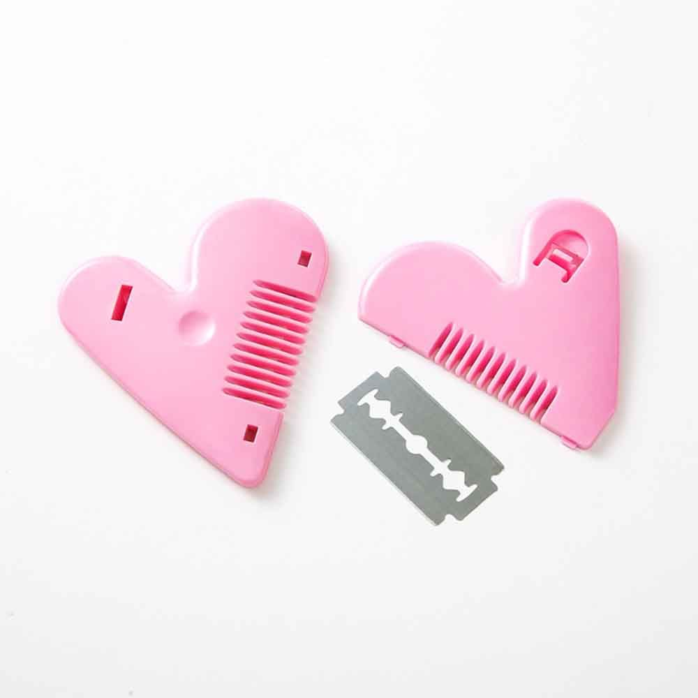 Heart Shape Hair Remover Mini Combs Trimming Combs Trimming Tools Hair Brushes Hair Trimming