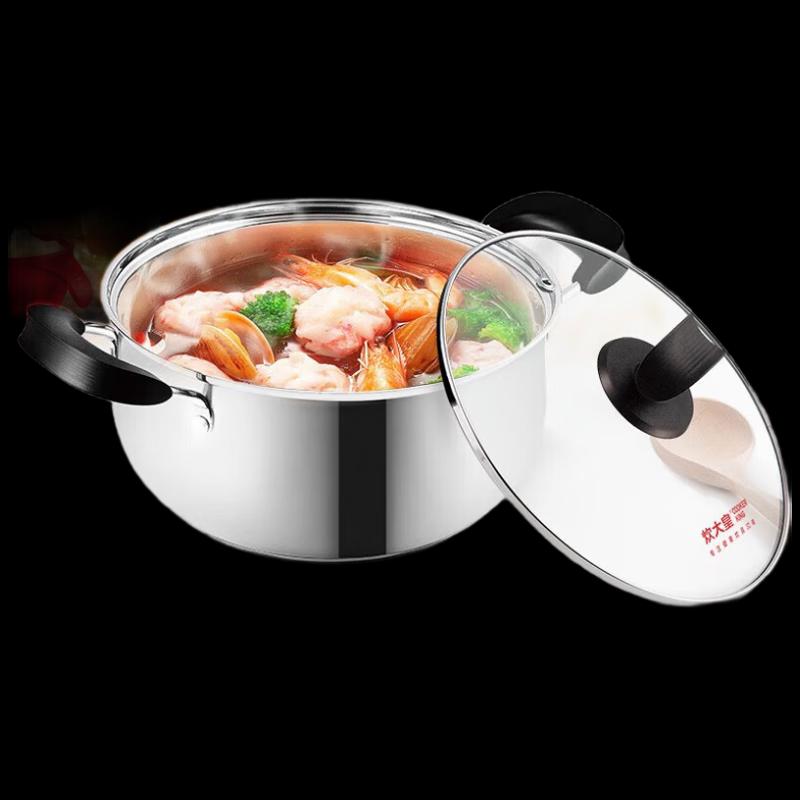 ChudaHuang Curved Stainless Steel Soup Pot CK80301