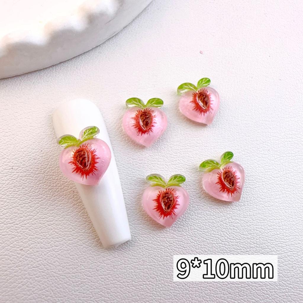 New Simulation Fruit Resin Slices Nail Art Accessories Mini Cute Flat Decoration Phone Case Hairpin Nails