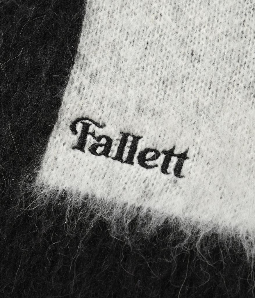 FALLETT Checkerboard Knit Black