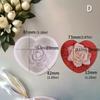 Rose Heart Shape Silicone Candle Molds 3D Heart Soap Silicone Molds for Epoxy Resin Candle Making Gypsum Decoration