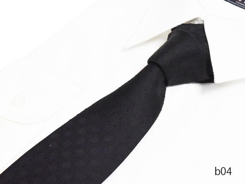 Czarny krawat na pogrzeby i żałobna czerń marki Komon [Michiko London] na uroczyste nabożeństwa żałobne, formalny, krawat, pogrzeby, stypy,