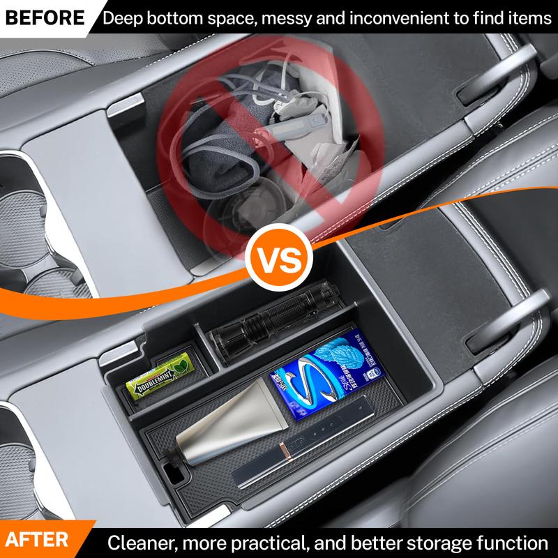 Car Accessories Central Armrest Storage Box Center Console Organizer Tray Pallet Holder For BYD Sealion 7 Seal 07 2024 2025 2026