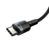 Kabel Usb-C Do Usb-C Baseus Cafule, Qc 3.0, Pd 2.0, 100W, 5A, 2M (Szaro-Czarny)