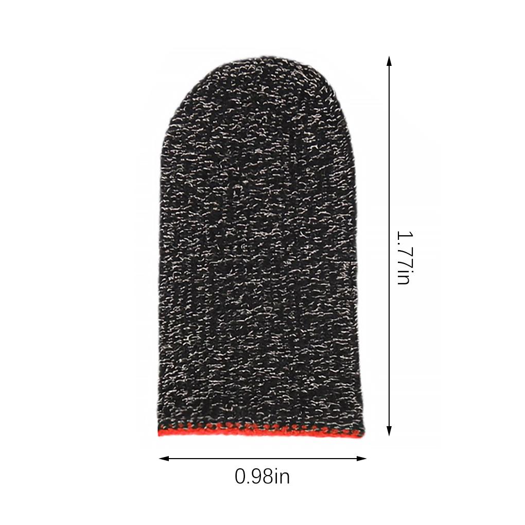 2Pcs Game Fingertip Sleeves Sweat Proof Anti-slip Breathable Screen Protective Gloves Kit Portable Gaming Parts