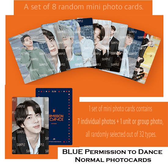 Buy BTS PERMISSION TO DANCE MINI PHOTOCARD SETS at affordable